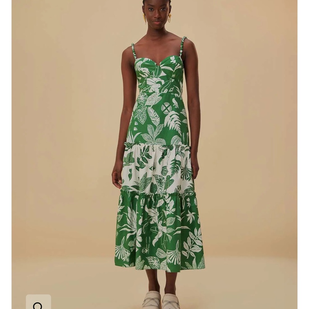 Farm Rio NWT Forrest Soul Mix MIDI Dress